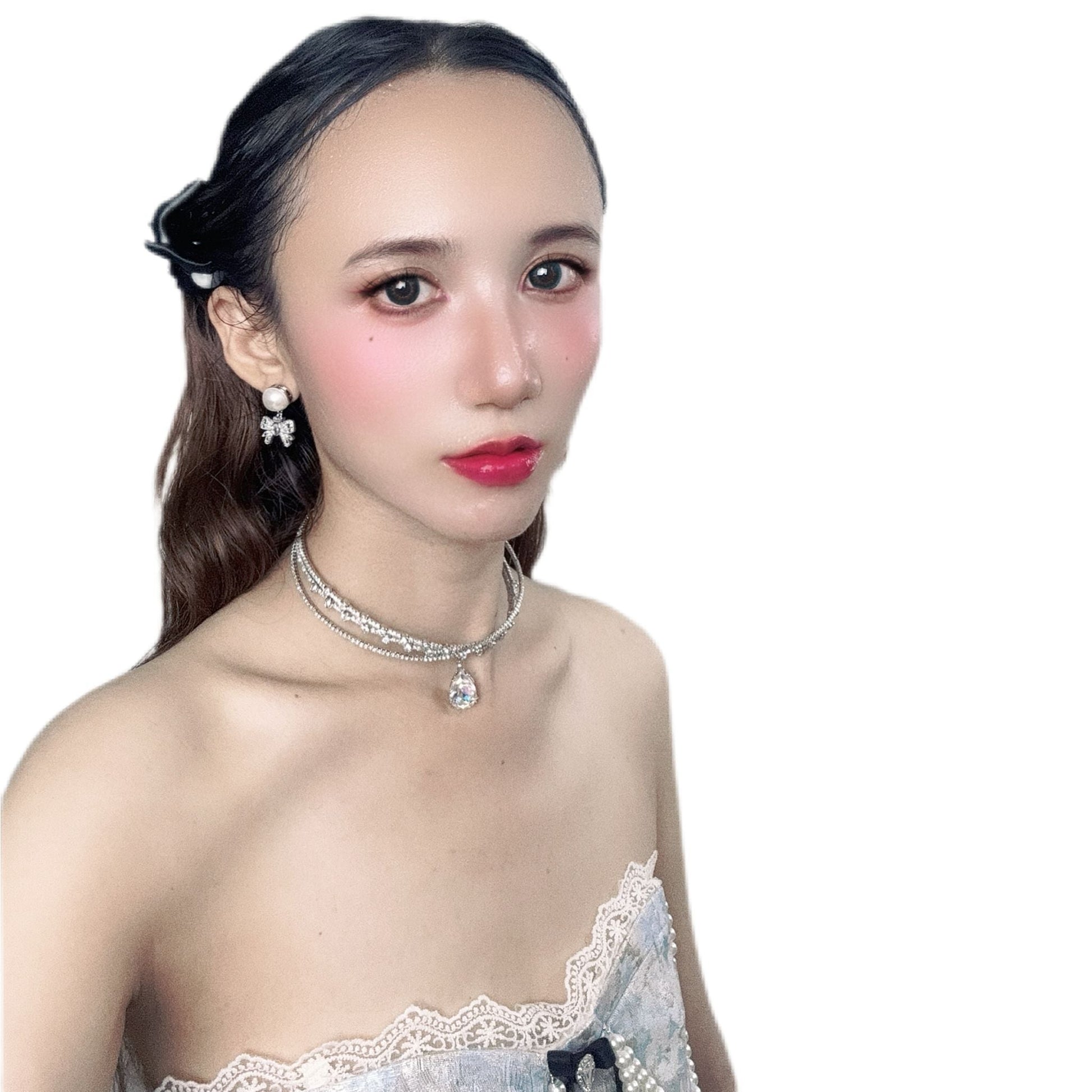 Radiant Waterfall Diamond Choker with glamorous and elegant design