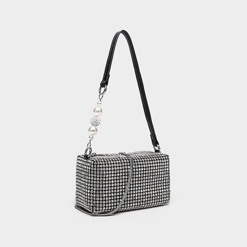 Aura Pearl Diamond Bag