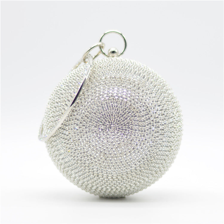 Diamond Disco Ball Bag Silver with sparkling and chic design