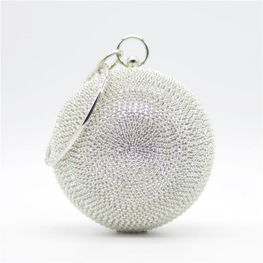 Diamond Disco Ball Bag Silver with sparkling and chic design