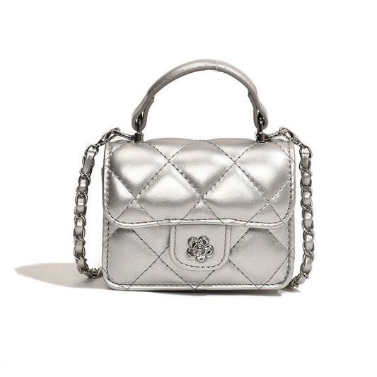 Camellia Mini Flap Bag with Top Handle