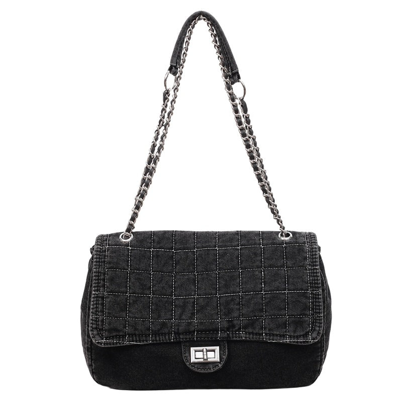 Denim Chic Chain Bag
