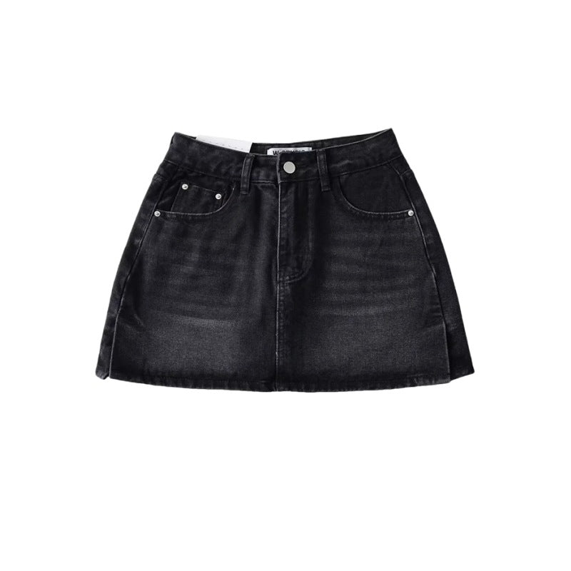 Classic Denim Skirt (with Shorts Inside)