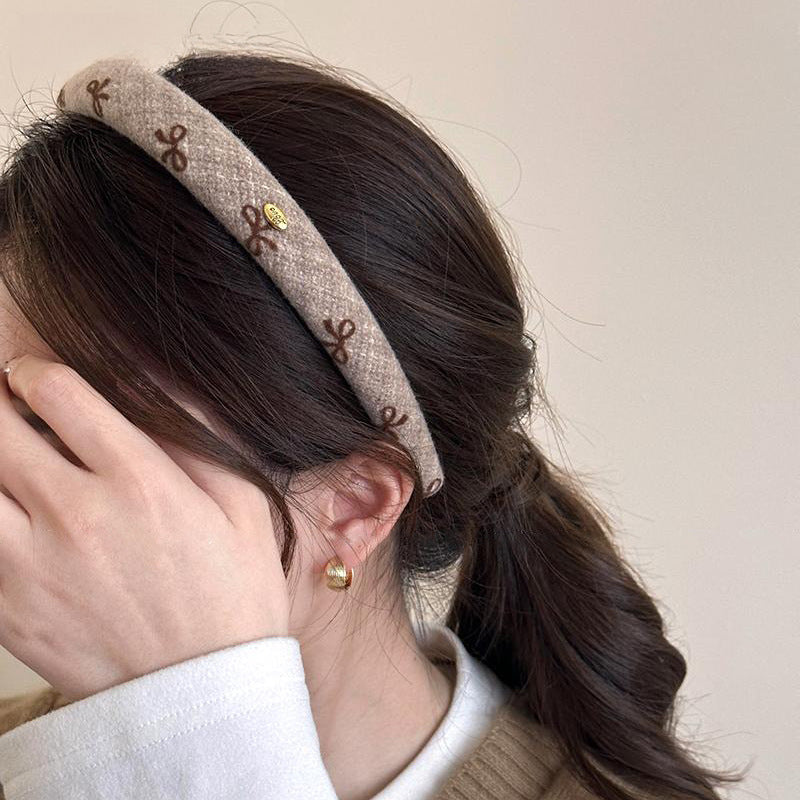 Heritage Ribbon Headband - Caramel Brown