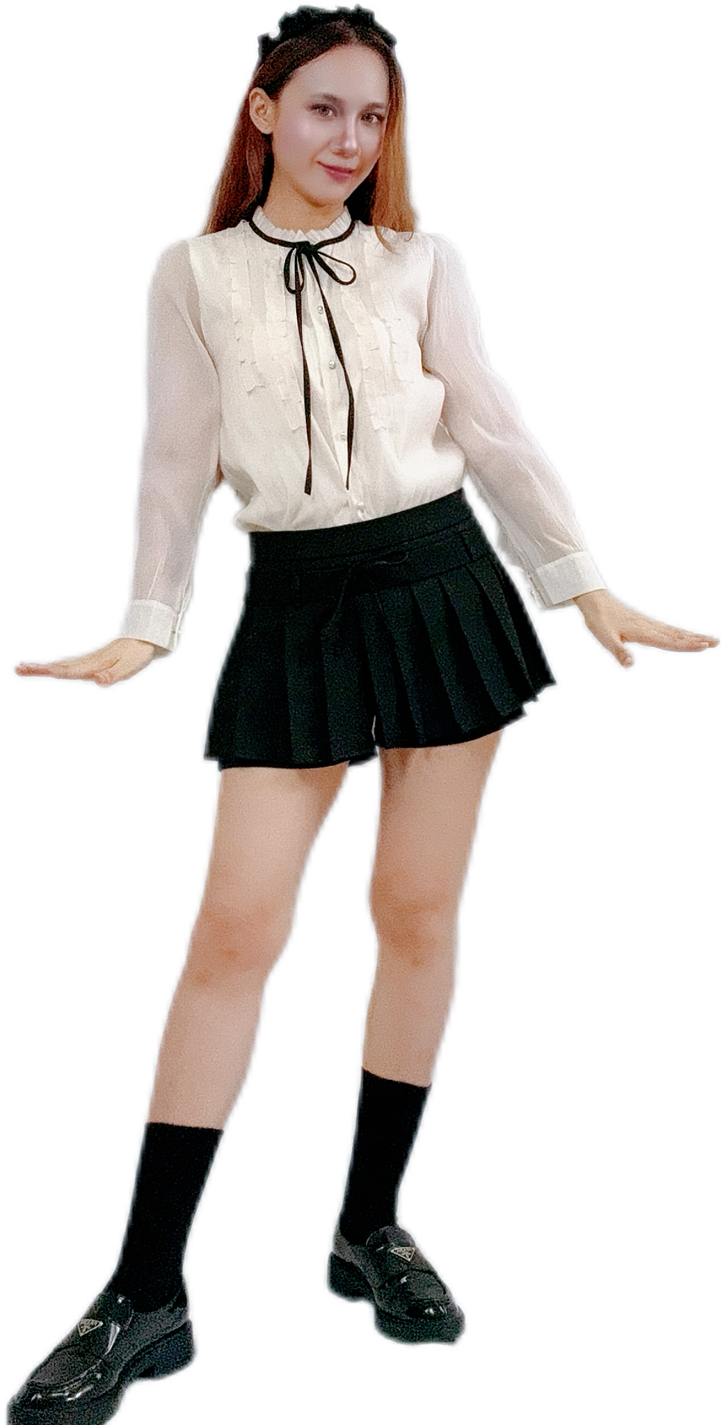 "Royal Grace Bow Tie Shirt with majestic bow tie"