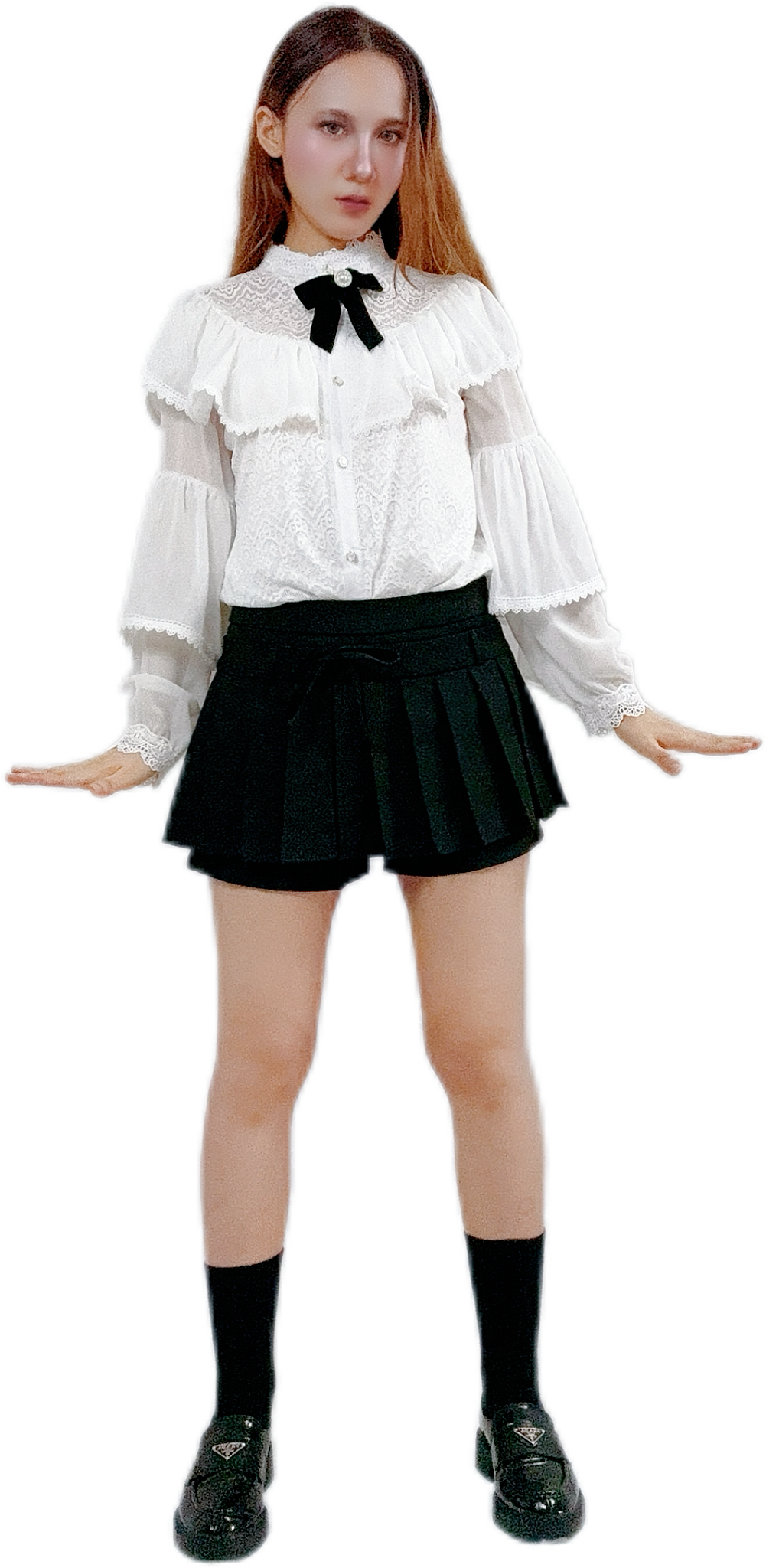 Chic Pleated Bow Shorts