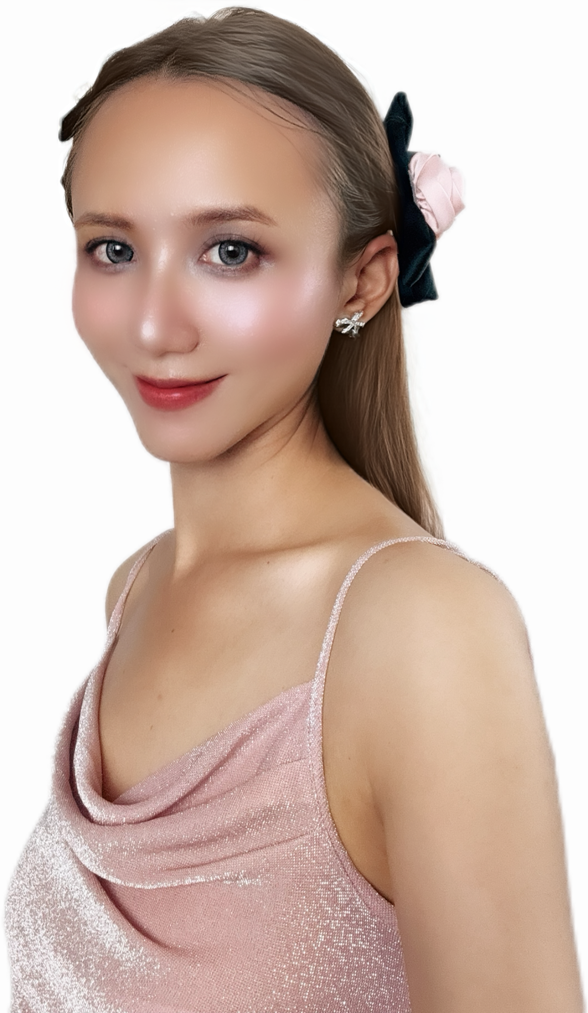 Blush Rose Hair Clip