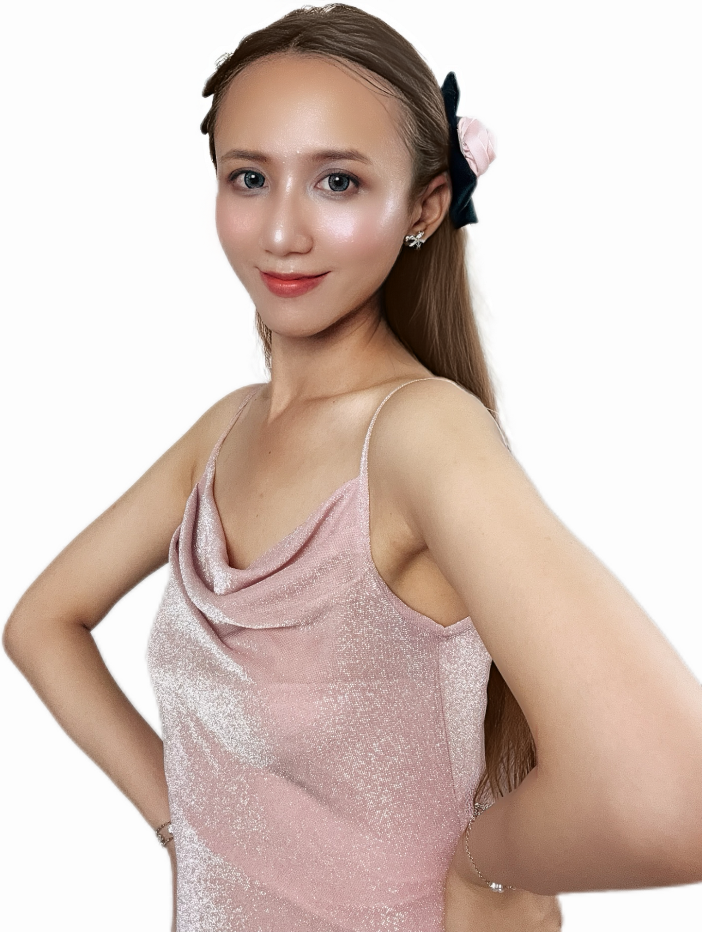 Blush Rose Hair Clip