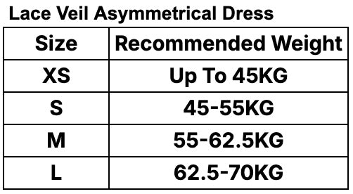 Lace Veil Asymmetrical Dress - Blanc White