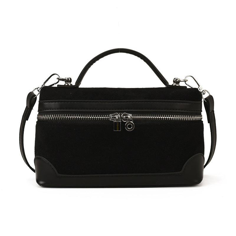 London Pocket Suede Bag