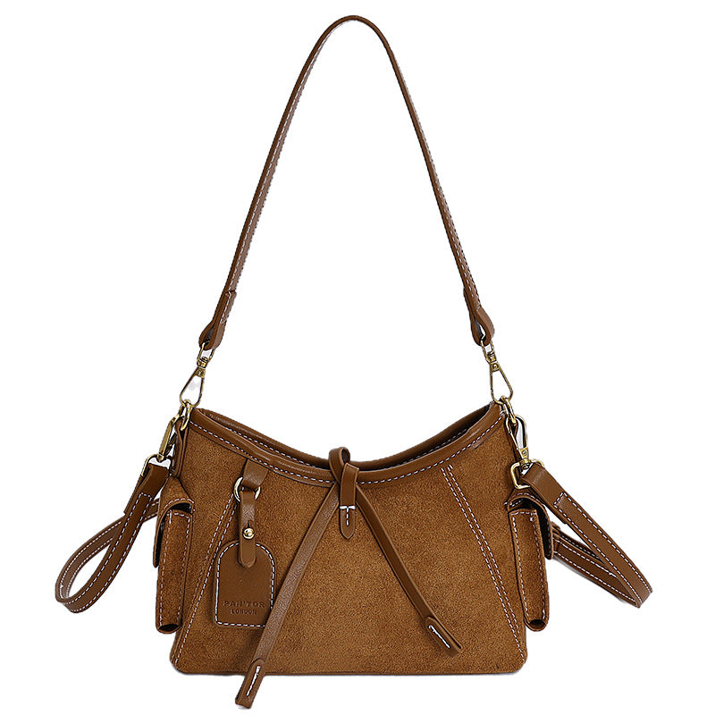 Louvre Suede Satchel