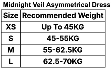 Midnight Veil Asymmetrical Dress - Mocha Noir