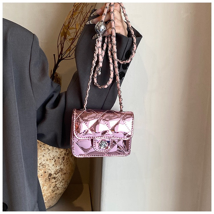 Mirror Charm Orb Crossbody