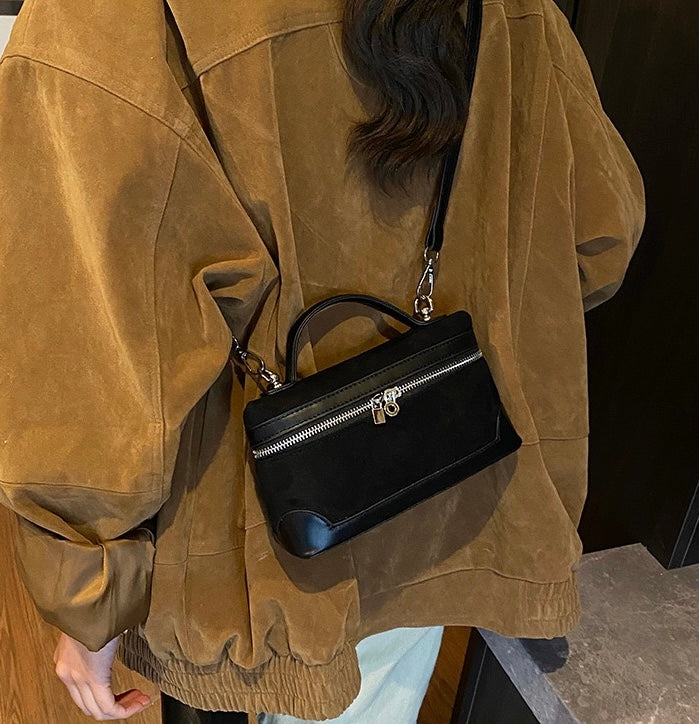 London Pocket Suede Bag