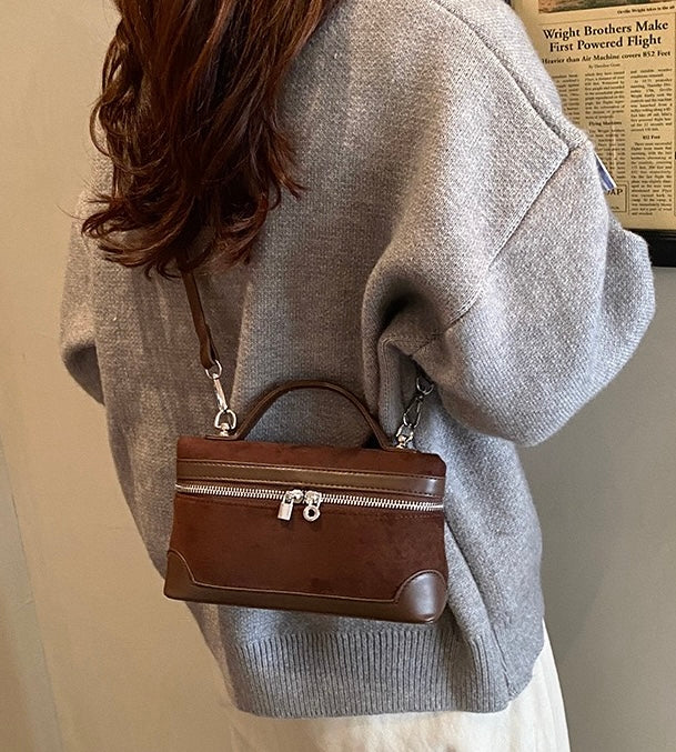 London Pocket Suede Bag