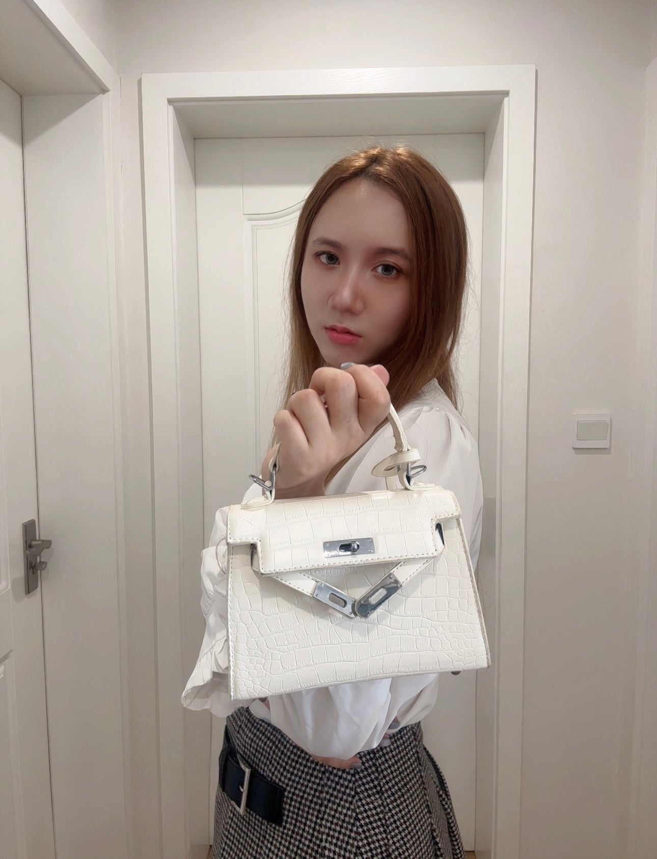 Parisian Croc Elegance Bag