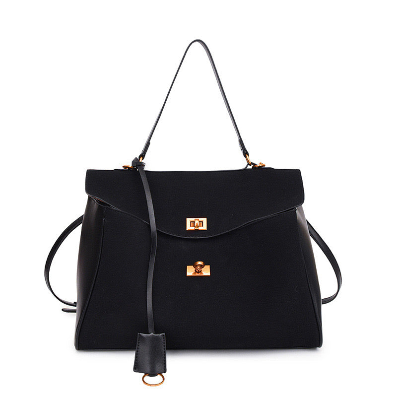 Modern Knight Suede Tote Bag