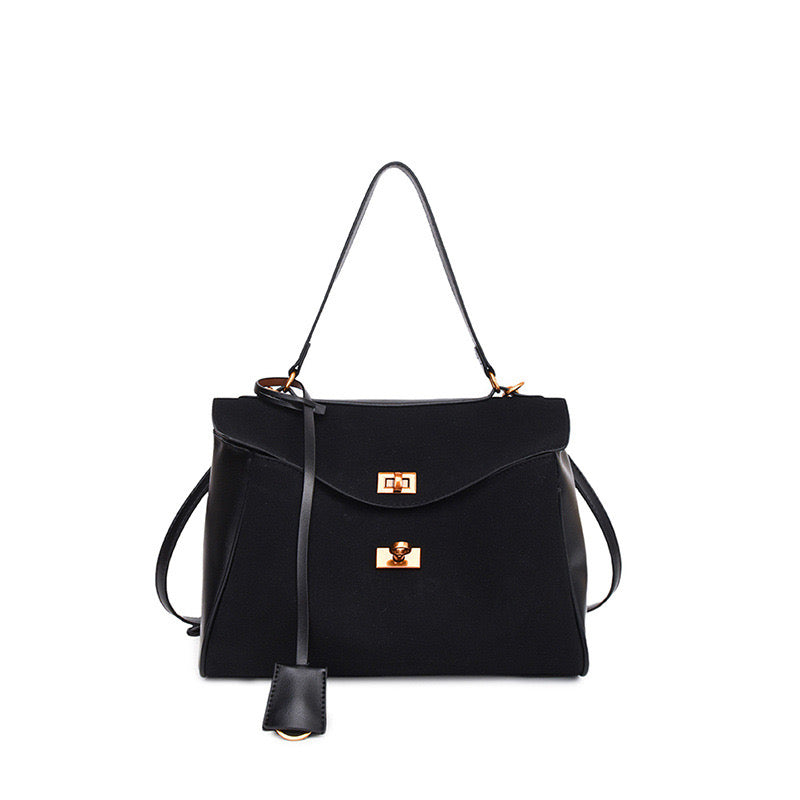 Modern Knight Suede Tote Bag