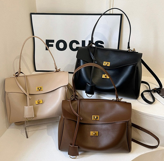 Modern Knight Tote Bag - Vintage Gold Buckle