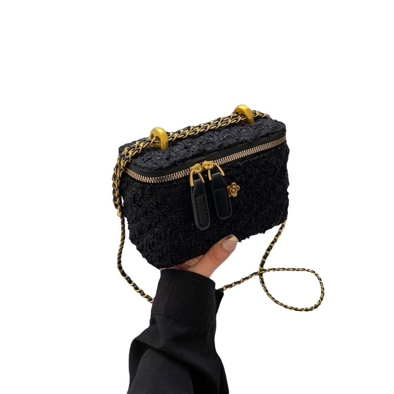 Camellia Tweed Vanity Case