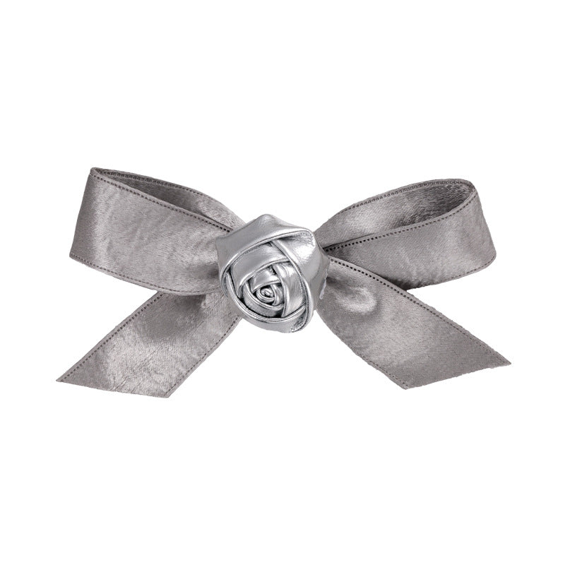 Silver Bow Hair Clips Series
