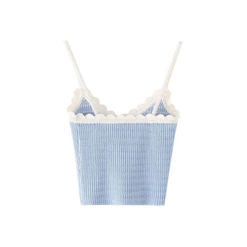 Baby Blue Rose Singlet