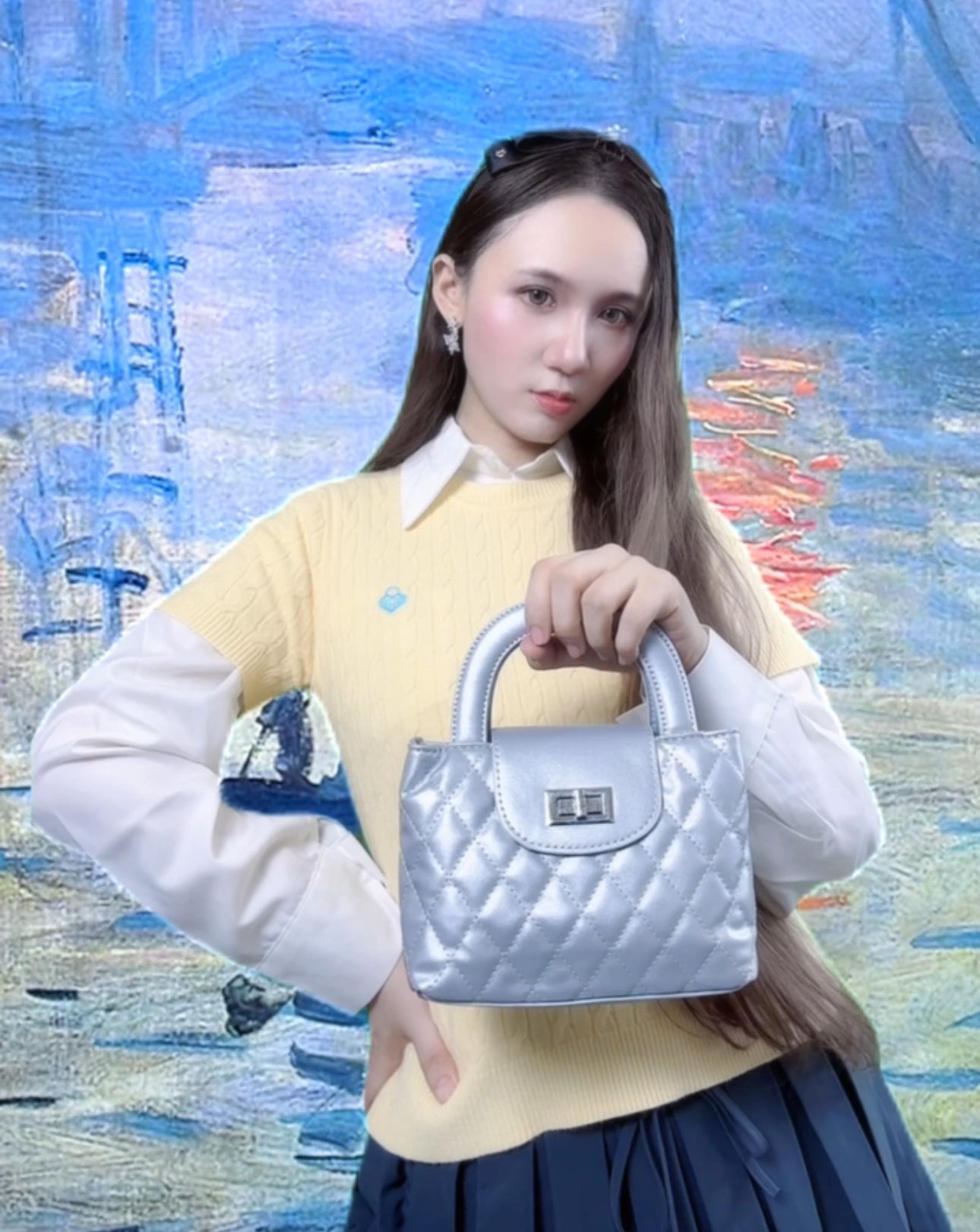 Parisian Chic Shopping Bag