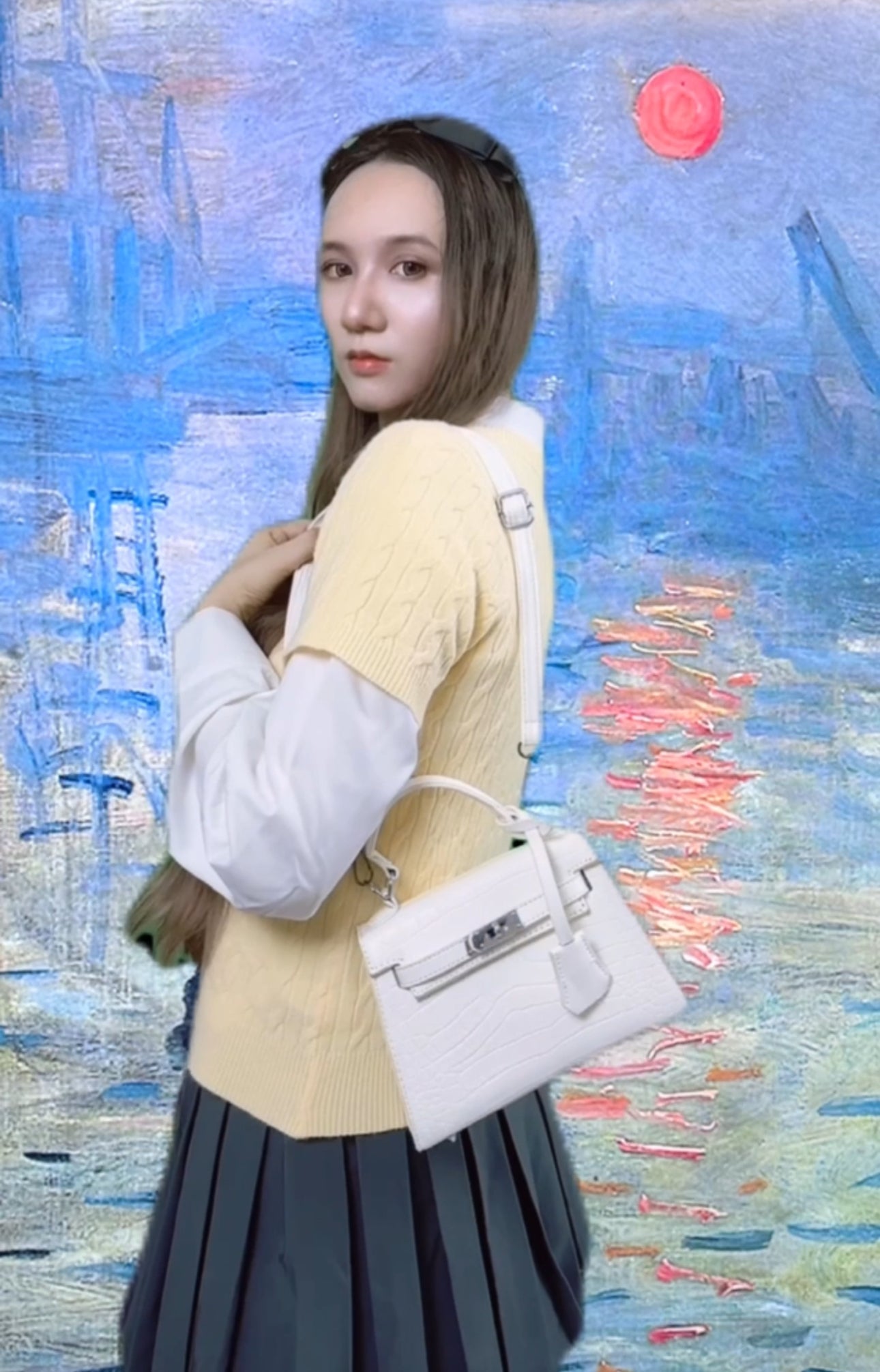Parisian Croc Elegance Bag