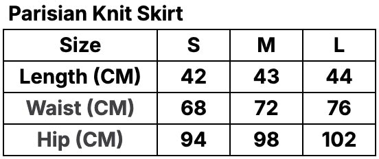 Parisian Knit Skirt - Lemon Sorbet