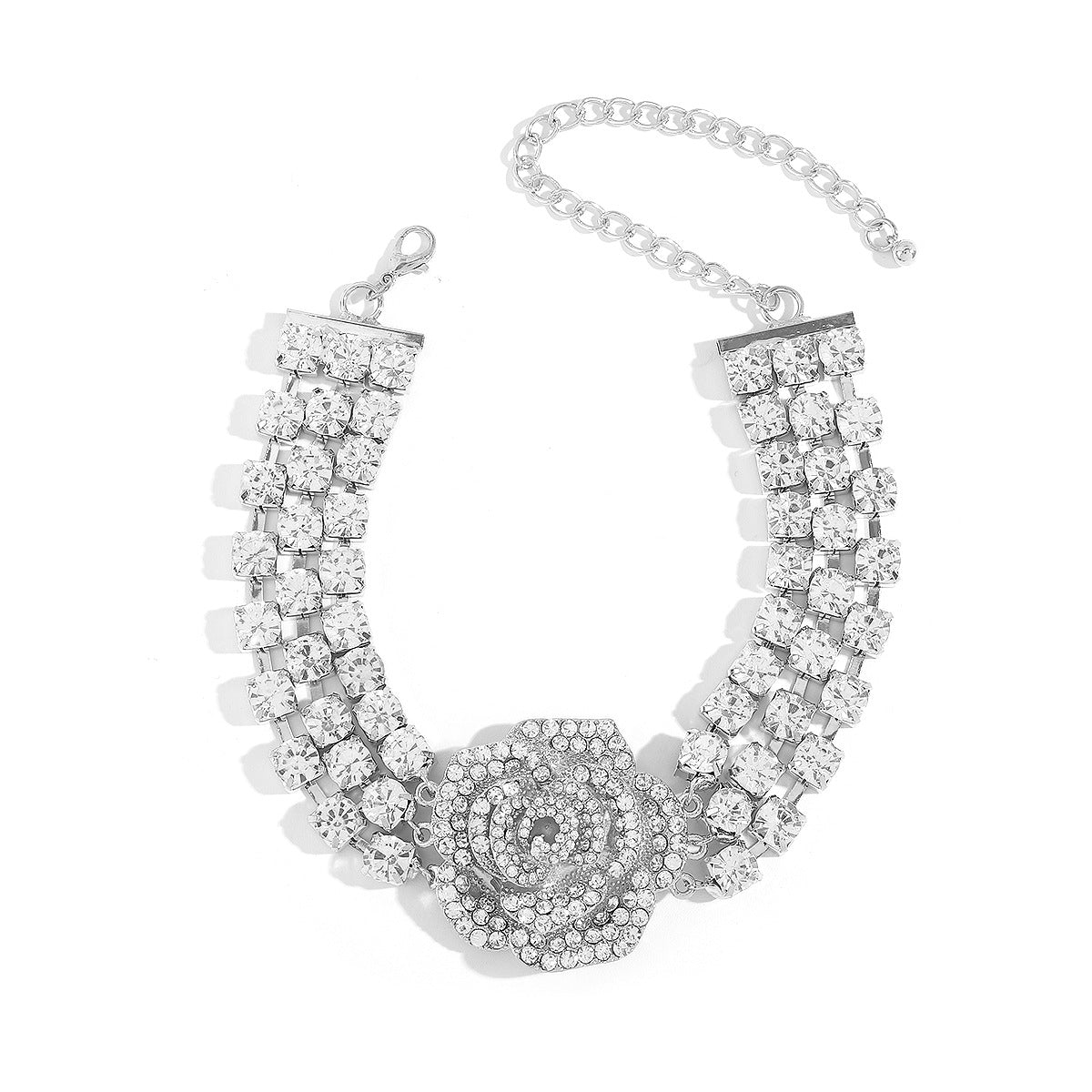 Eternal Rose Diamond Choker - Trio Chain with elegant and glamorous design
