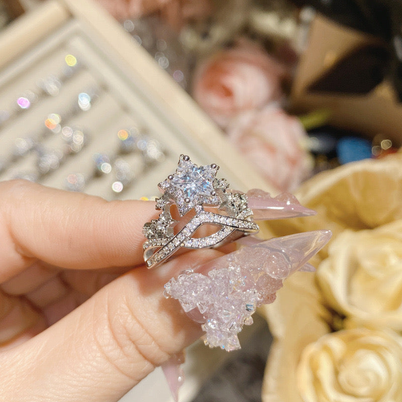 Starlit Crown Ring