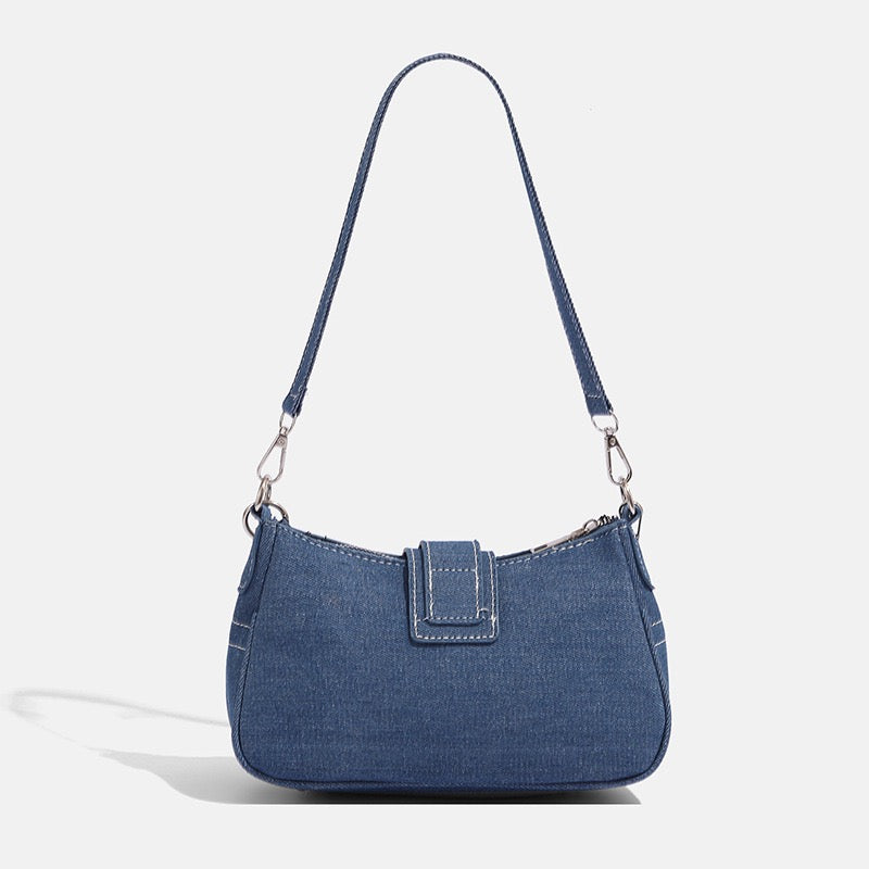 Starry Denim Shoulder Bag