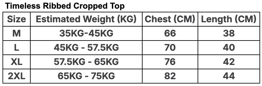 Timeless Ribbed Cropped Top