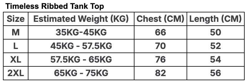 Timeless Ribbed Tank Top