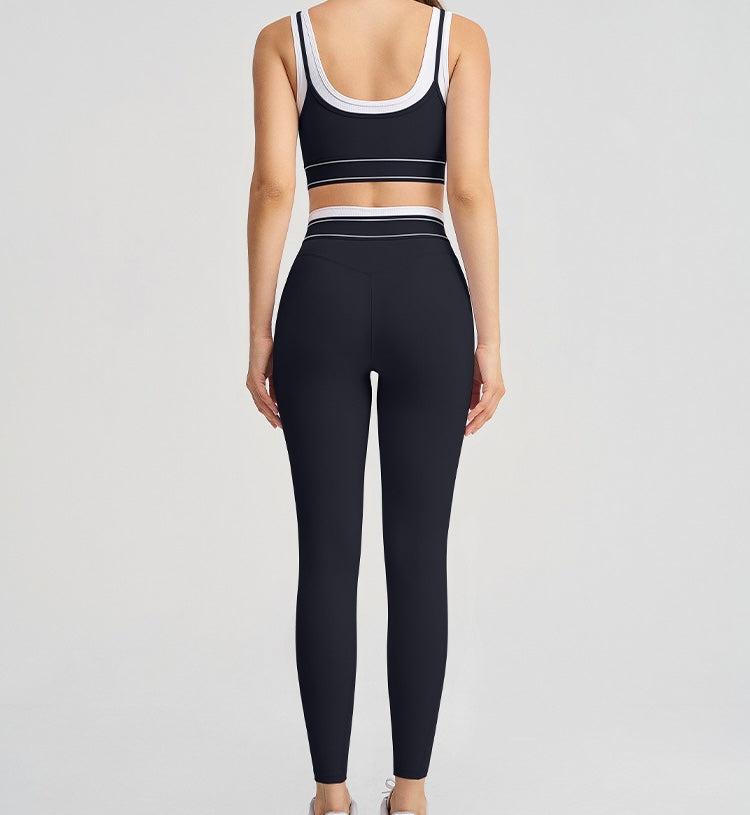 Active Contrast Two-Piece Set - Lavender Blue