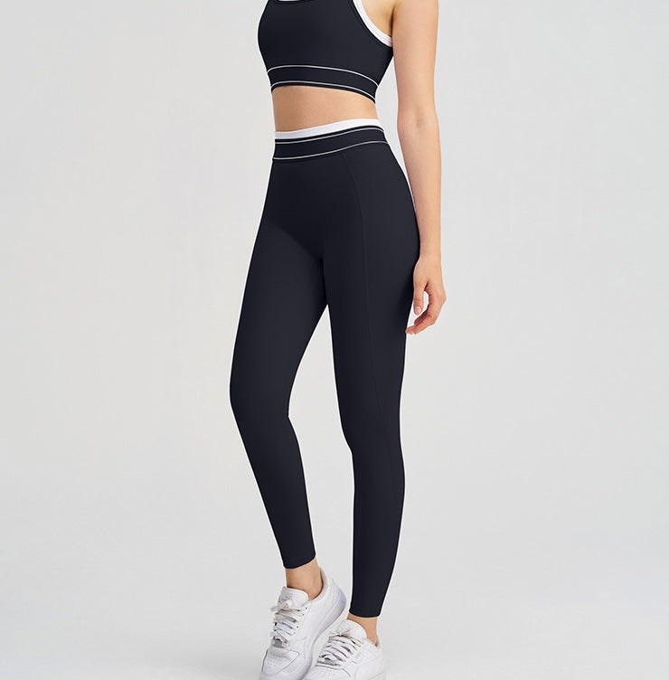 Active Contrast Two-Piece Set - Lavender Blue