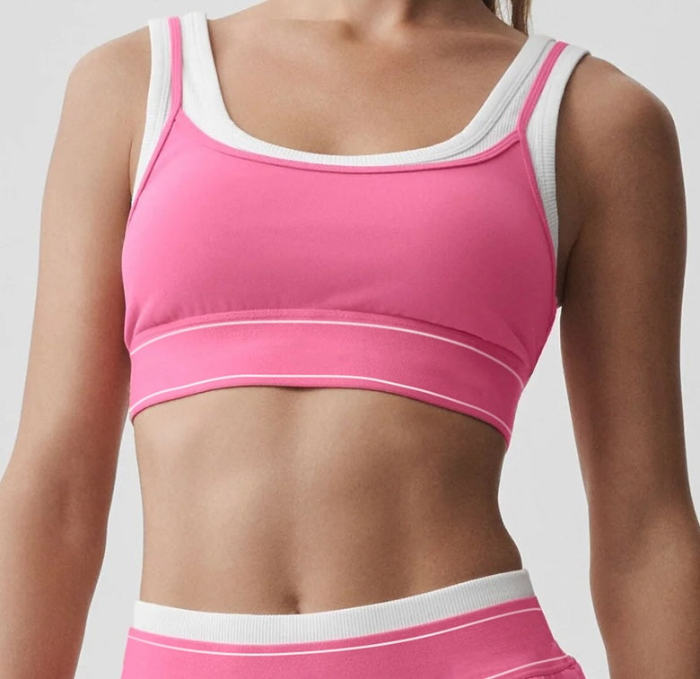 Active Contrast Two-Piece Set - Lavender Blue