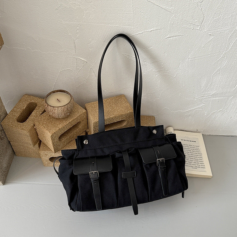 Archive Canvas Tote - Olive Green
