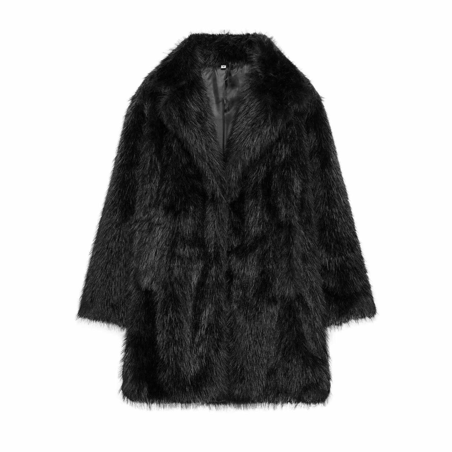 Arctic Whisper Long Fur Coat - Rouge Burgundy