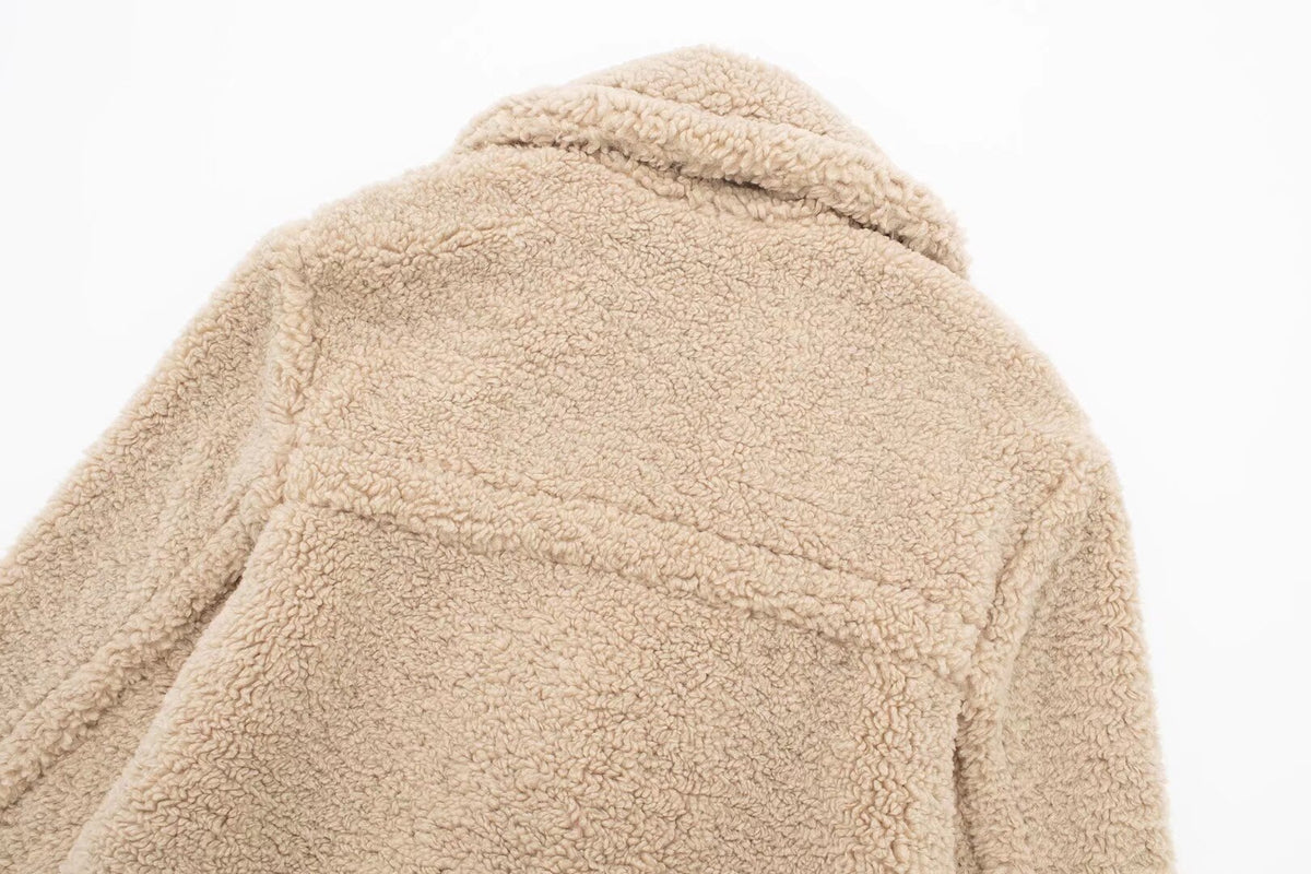Aspen Frost Teddy Coat - Midnight Black