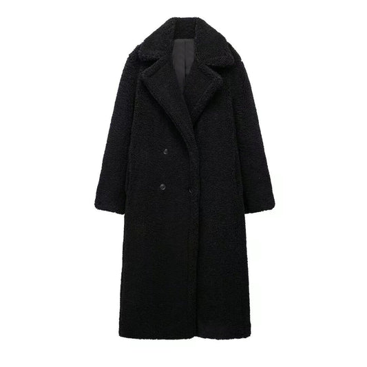 Aspen Frost Teddy Coat - Midnight Black