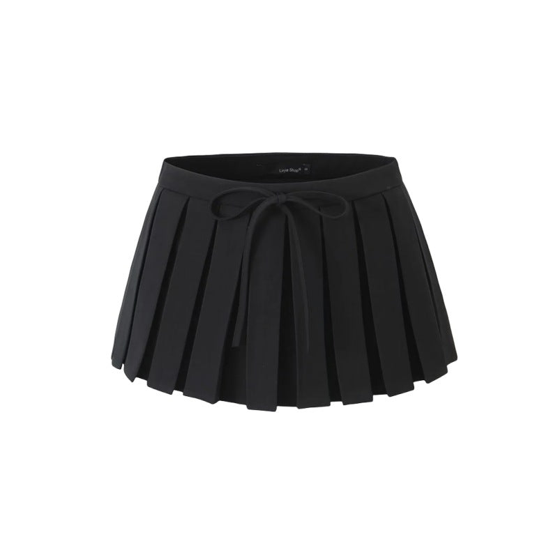 Girly Ribbon Pleated Skort