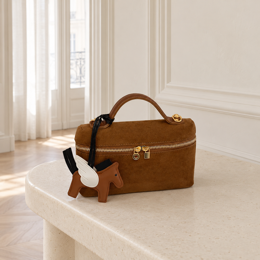 Boxelle Suede Bag - Caramel Brown