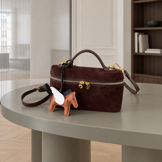 Boxelle Suede Bag - Espresso Brown