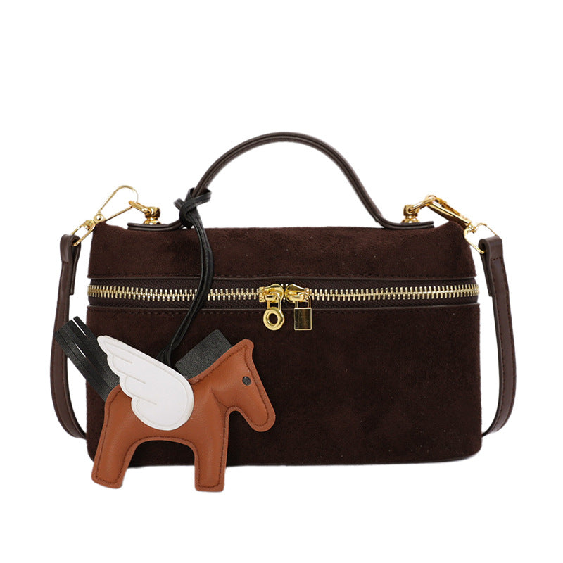 Boxelle Suede Bag - Midnight Black
