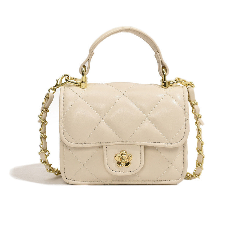 Camellia Mini Flap Bag with Top Handle
