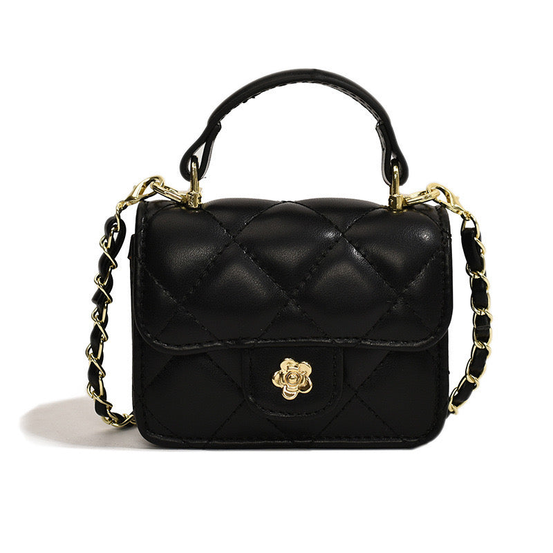 Camellia Mini Flap Bag with Top Handle