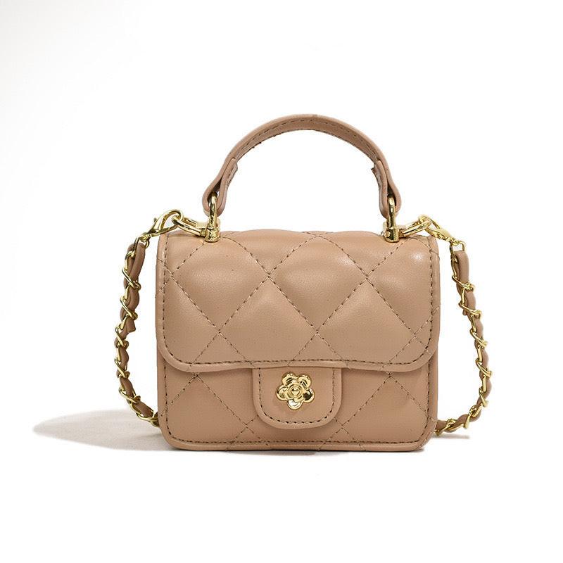 Camellia Mini Flap Bag with Top Handle