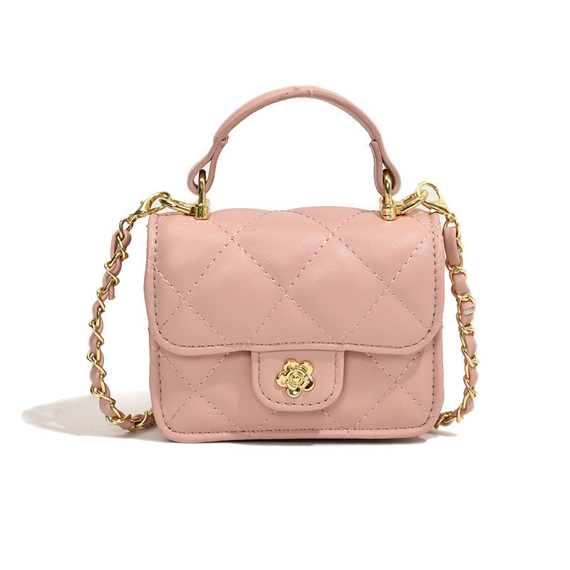 Camellia Mini Flap Bag with Top Handle