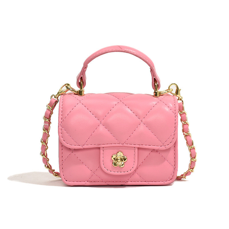 Camellia Mini Flap Bag with Top Handle